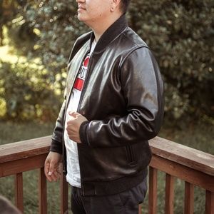 Levi Strauss & Co Leather Bomber w/Thermore